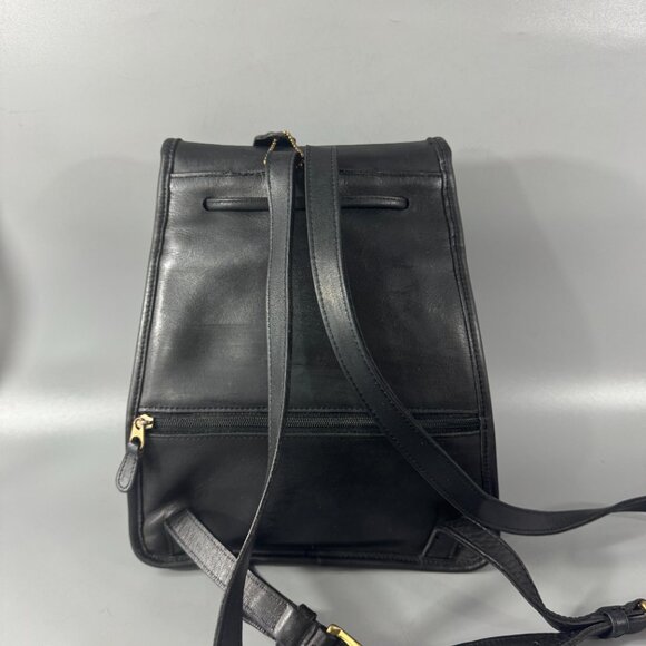 Vintage Coach 9791 Drawstring Leather Daypack Backpack - Picture 5 of 15